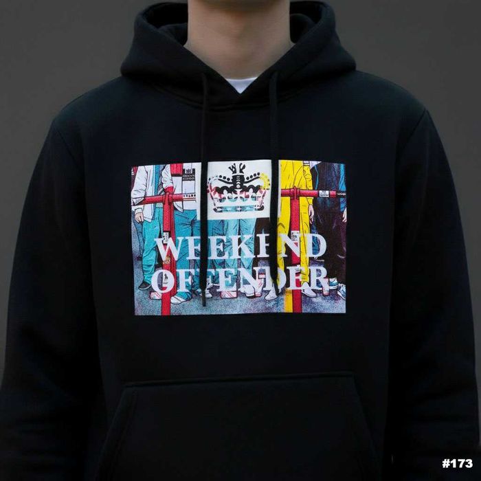 Большой Принт Weekend Offender » Новые Худи WK Prison » XS S M L XL