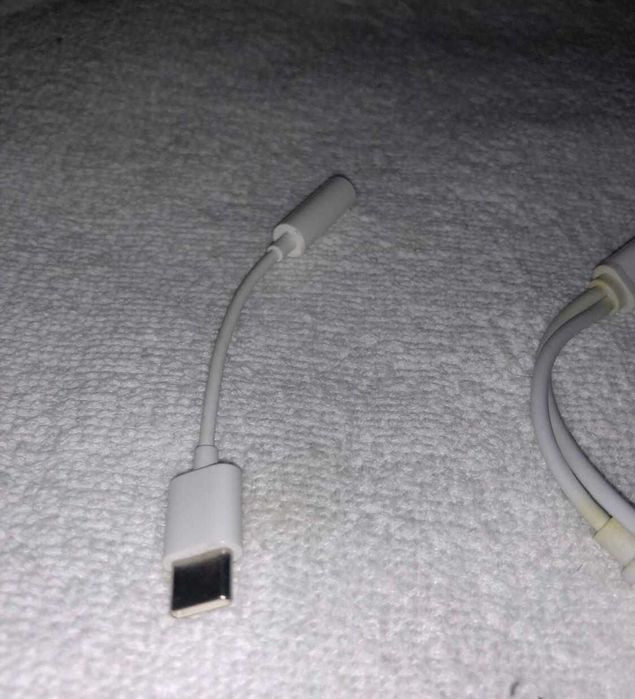 5 Adaptadores,fones Cabo Apple 2 Em 1 Lightning+USB-C-Jack 3.5mm