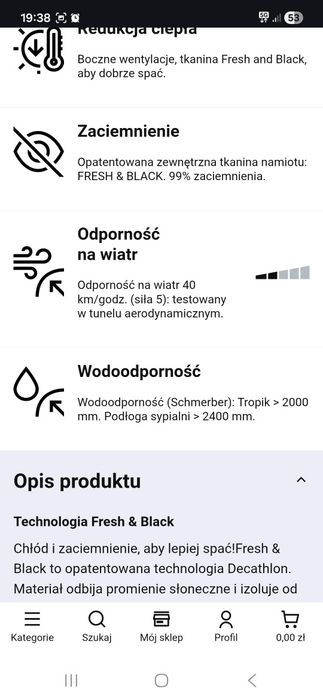 Namiot  trzyosobowy