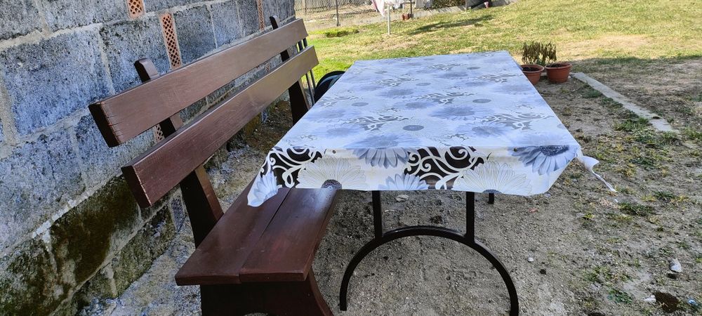 Zestaw ogrodowy stół i ławka