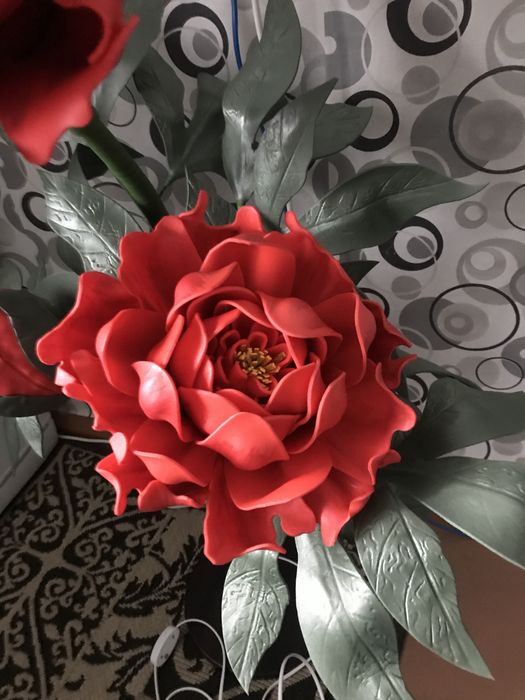 Светильник Пион. Ручная работа