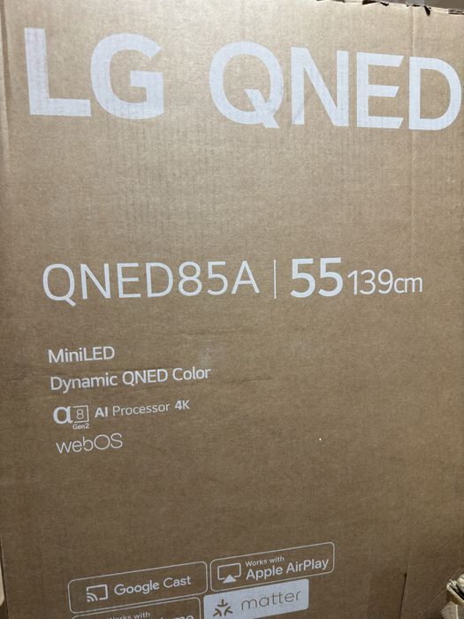 Телевізор LG 55qned85a 120 Герц Новий Гарантія 1 Рік Пульт Мишка