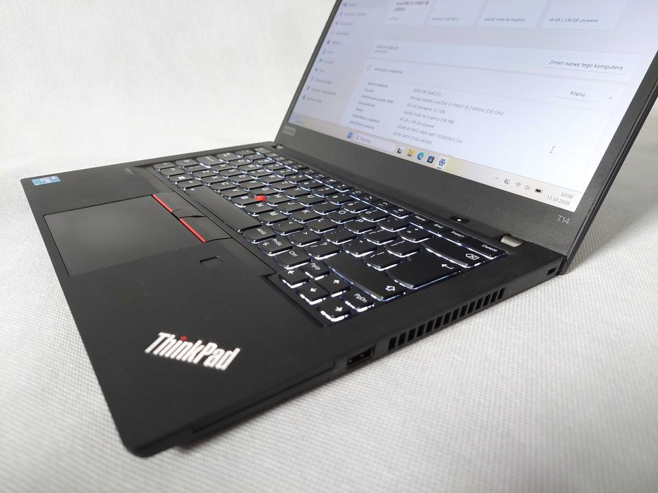 Lenovo ThinkPad T14 G2 I5-1145G7 16/256GB SSD FHD WIN 11 DOTYK