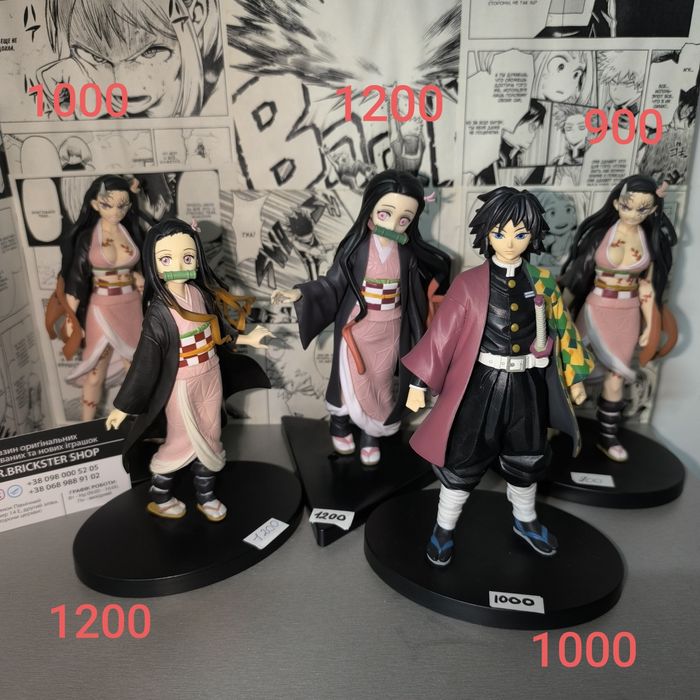 Фігурки аниме Demon Slayer Незуко Муичиро Клинок фигурки Шинобу Мудзан