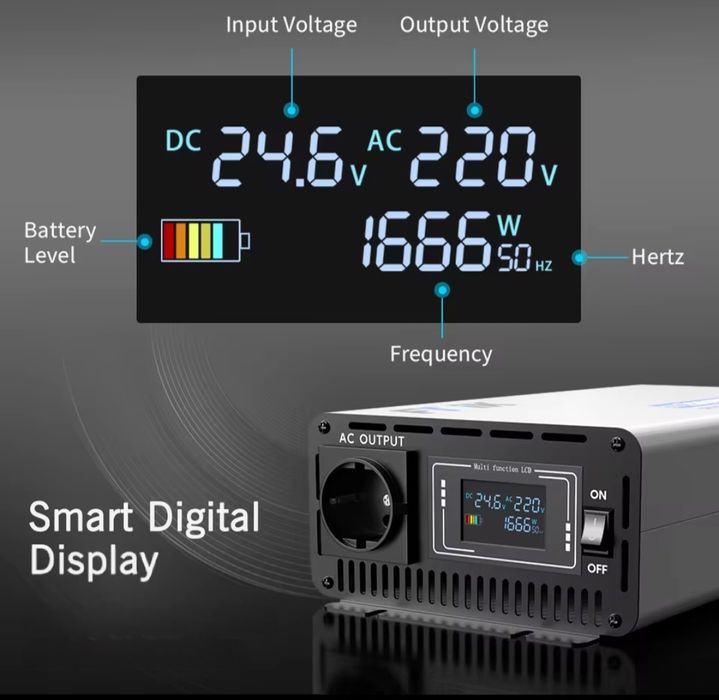 Inversor corrente 5000W 12v para 230v