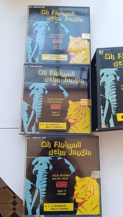 Lote de 12 Vintage Castle Films 8mm / Super 8 Reels (Circus & Wildlife)