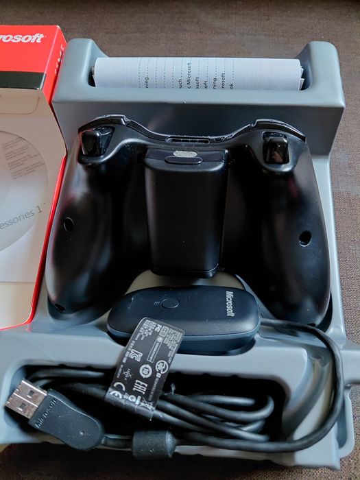 Oryginalny bezprzewodowy kontroler Pad + odbiornik PC do xbox 360