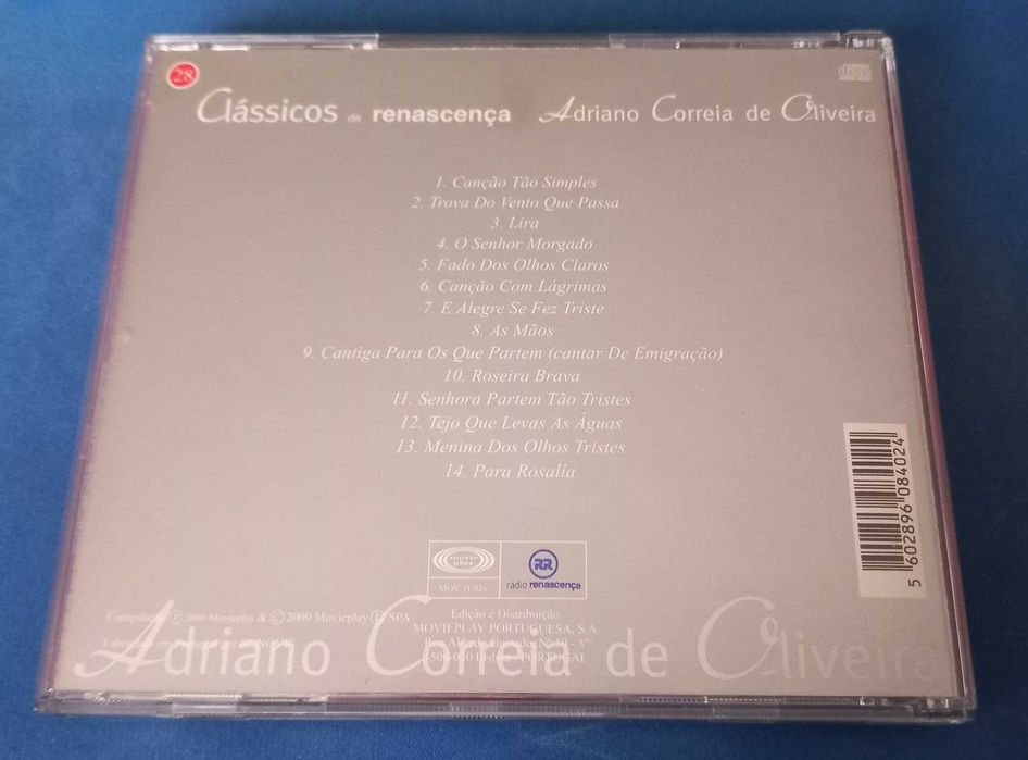 CD - Adriano Correia Oliveira - Cl. da Renascença