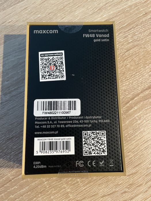 Smartwatch MAXCOM FIT FW48 VANAD, złoty
