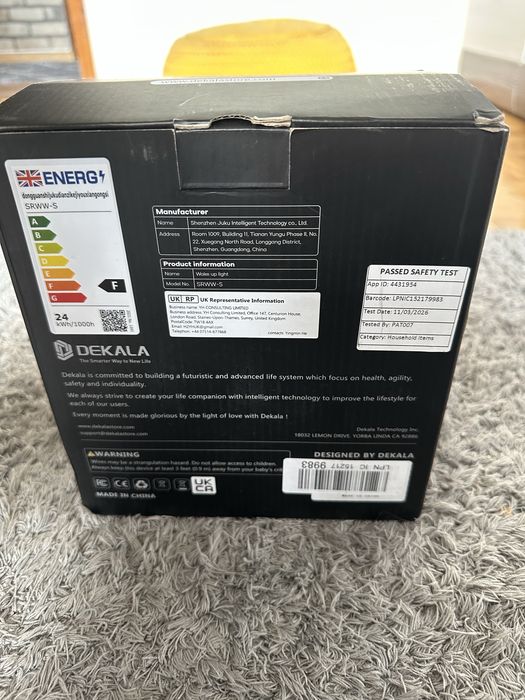 Budzik Świetlny DEKALA Sunrise Alarm Charger