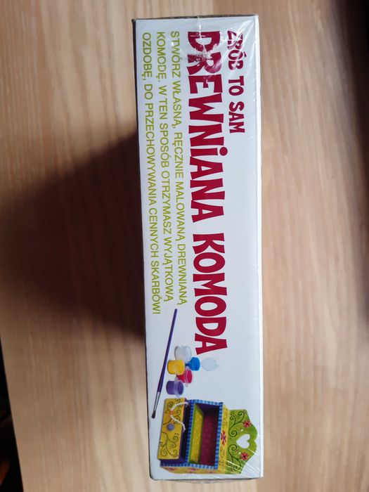 Drewniana szkatułka komoda rękodzieło