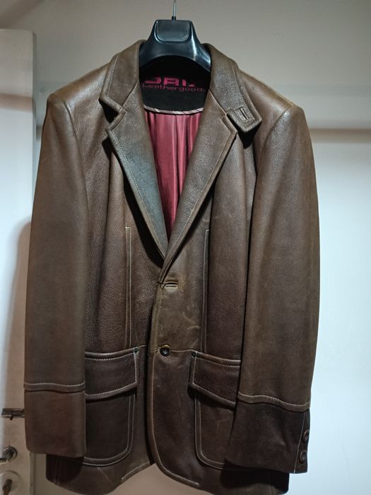 Blazer em Pele Genuína