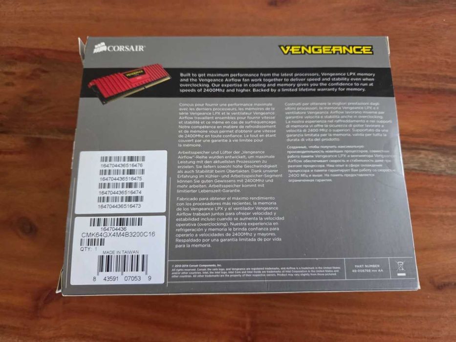 Corsair Vengeance LPX DDR4 64GB (4x16GB)