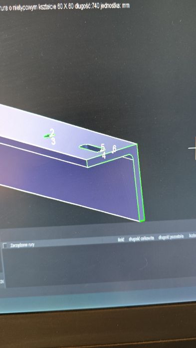 Ciecie laser profili kątowników ceowników  3d glowica