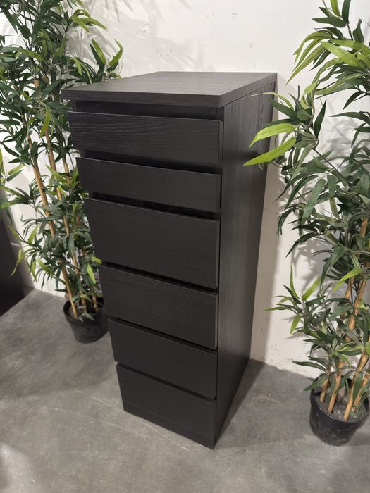 Fajna wysoka komoda z lustrem Ikea Malm super stan dowóz wysyłka