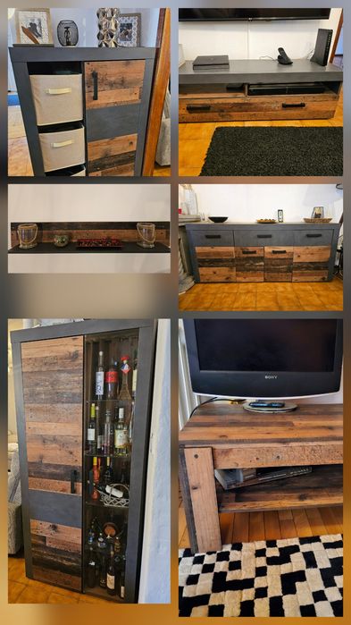 Móveis de sala estilo rústico
