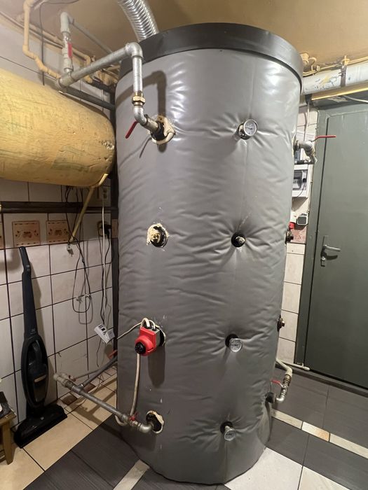 Bufor 1000l MORA + grzałka + 3 termometry