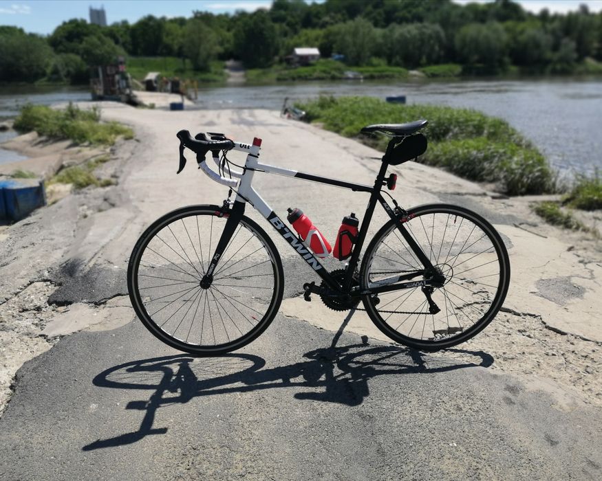 Rower szosowy Triban 520 rozm L super stan, widelec carbon