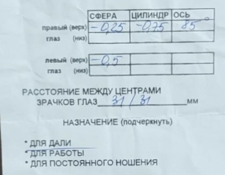 Окуляри для зрения