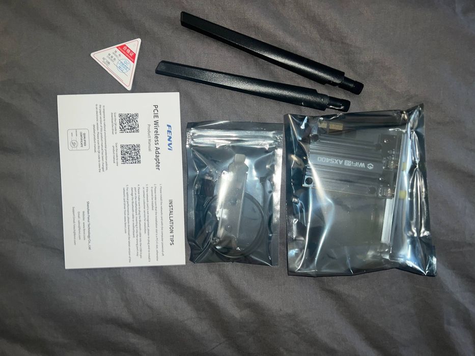 WIFI6 + Bluetooth 5.3 контролер AX5400 2.4G/5G/6Ghz PCIe адаптер Fenvi