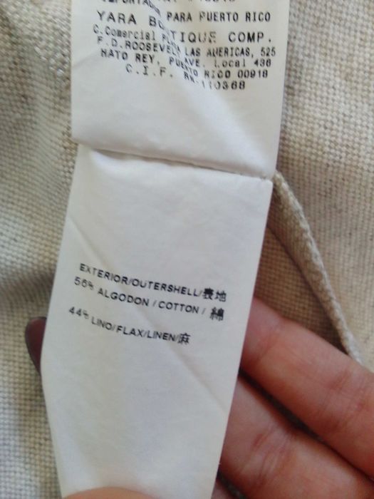 Adolfo Dominguez letni lniany trencz długi żakiet cotton len 36 S M L