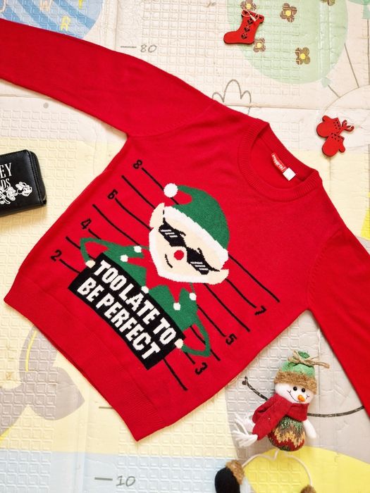 Новорічний светр Pepperts светр хлопчик 8-10 р батнік худі світшот