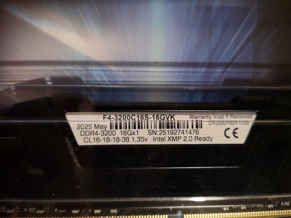 Memória RAM UDIMM G.SKILL Ripjaws V 16GB DDR4-3200MHz Nova com fatura e garantia