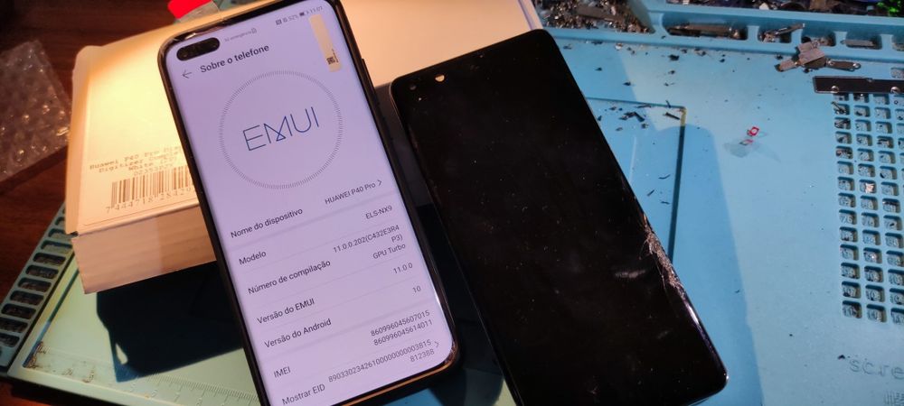 Ecrã, vidro, visor display Huawei p20 p30 P40 pro
