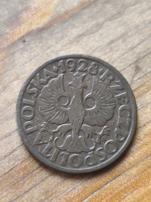 II RP, Moneta 2 grosze 1928r Ładny Stan