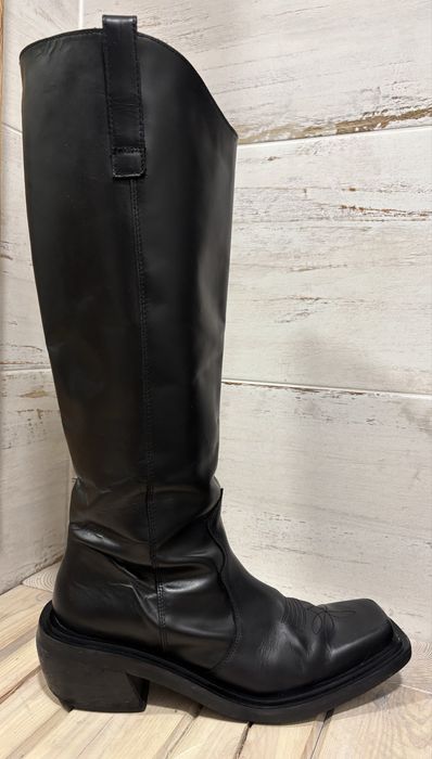 Alohas Carlem Boots czarne skórzane kozaki kowbojki skóra naturalna 41