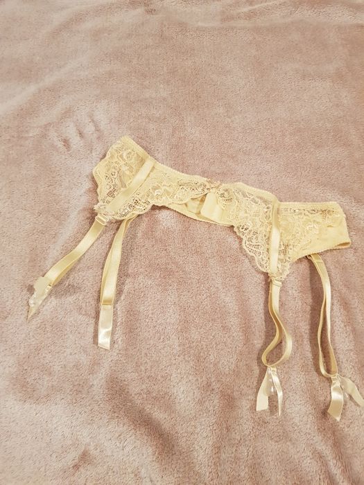 Pas do pończoch beżowy beż XL VENA