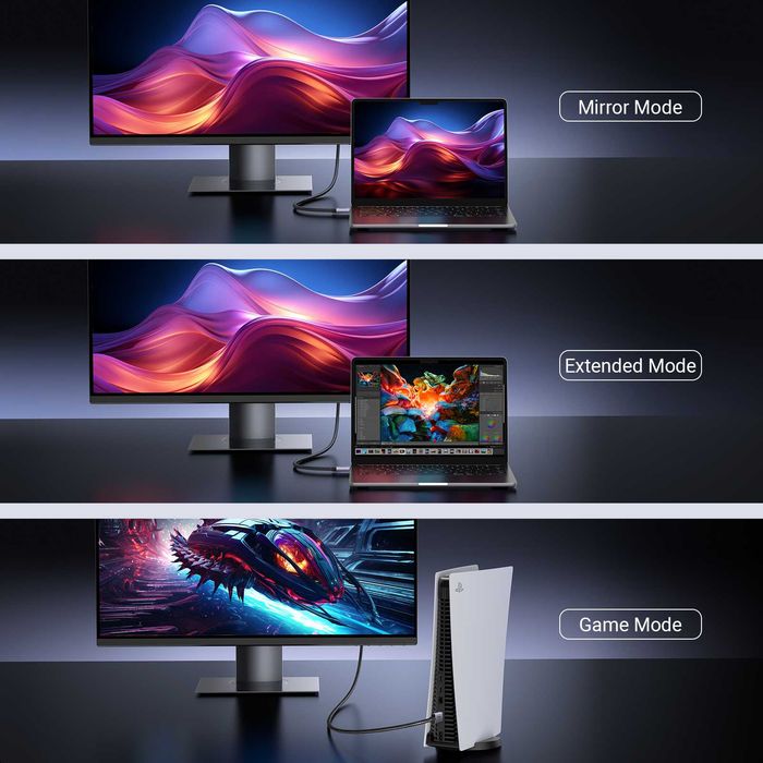 Кабель для відео HDMI на HDMI 2.1 8K 4K UGREEN шнур для монитора HDR кабель для телевизора 10 метров