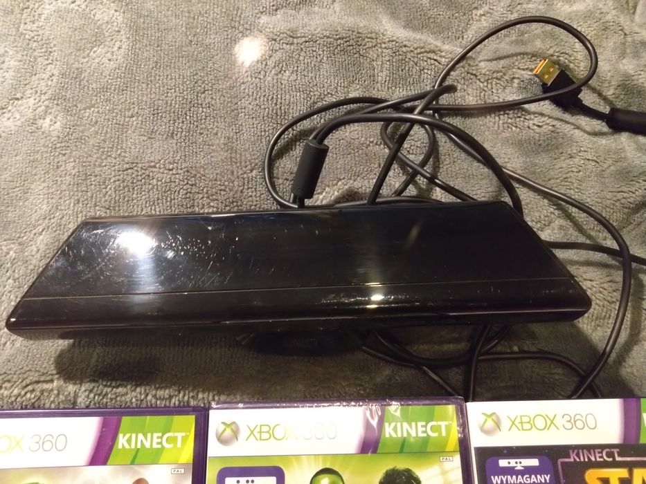 Zestaw do Xbox 360  kinect Plus 3 gry