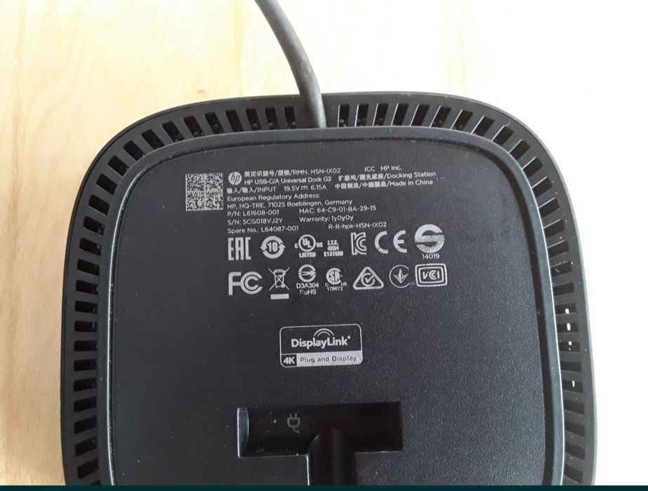 Док-станція HP USB-C/A Universal Dock G2