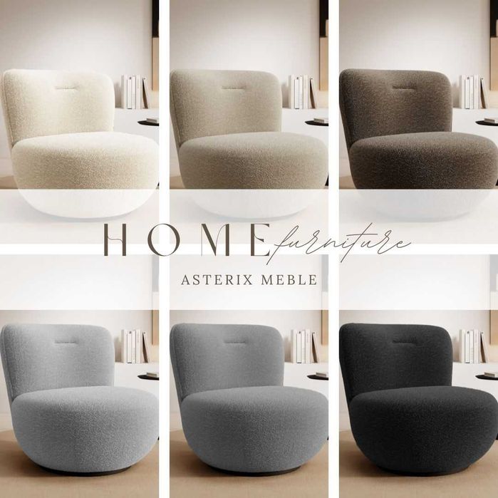 Fotel OVO /Obrotowy 360/Tkanina PREMIUM/ NOWOŚĆ !
