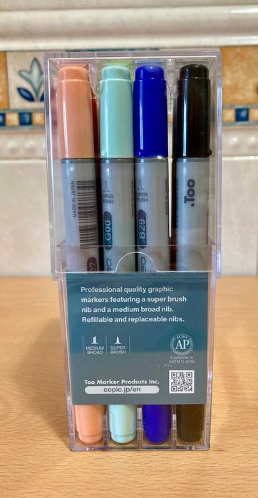 Copic Ciao set de 24 cores. Marcadores profissionais japoneses.