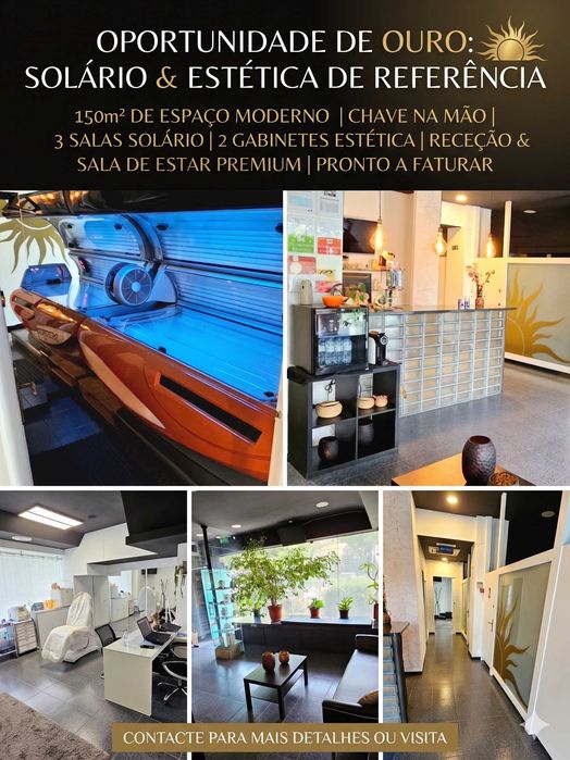 OPORTUNIDADE DE OURO: Centro de Bronzeamento e Estética de Referência – Pronto a Faturar!