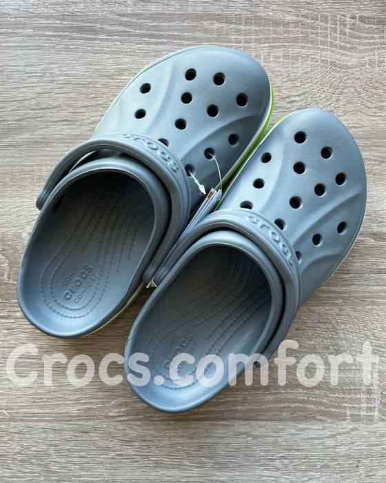 Крокси сірі баябенд чоловічі і жіночі, crocs bayaband charcoal/green