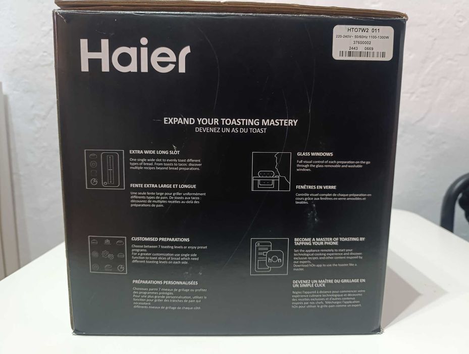 Torradeira HAIER I Master toaster series 7, Nova na caixa com garantia
