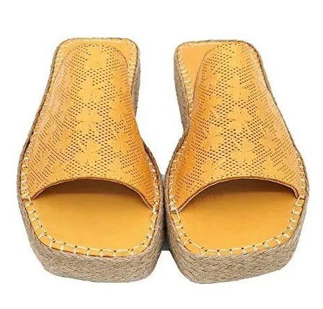 Runnerboss klapki espadryle żółte wygodne na lato 37 1j1a