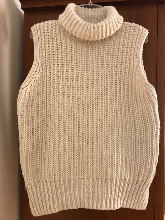 H&M gruba kamizelka bezrękawnik z wełna S/M