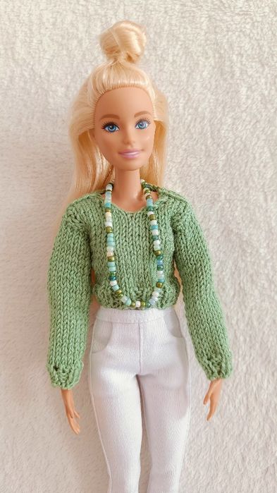 Sweter dla Barbie, ubranko dla Barbie, made to move