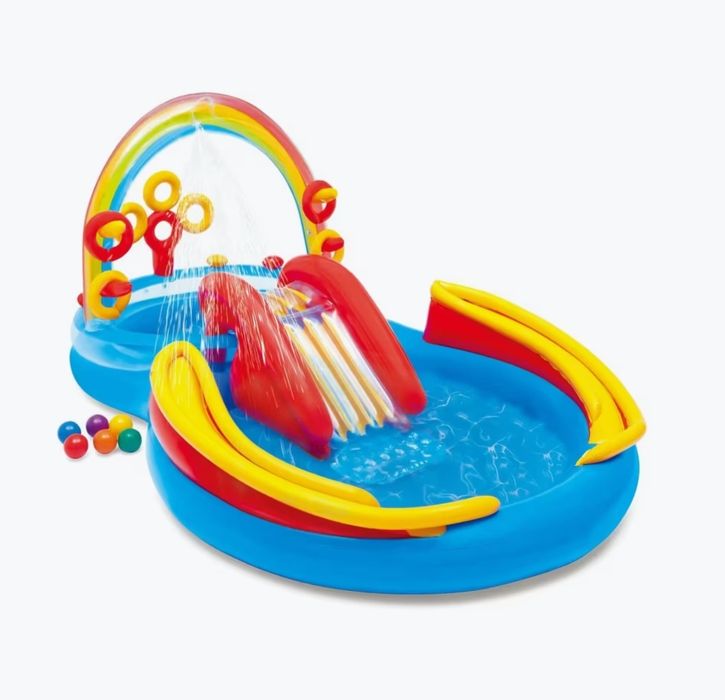 Piscinas novas intex 297x193x135 arco iris