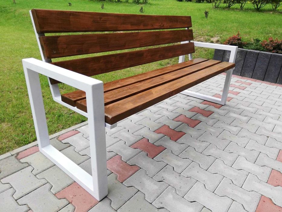 Nowoczesne meble ogrodowe SQUARE / ławka ogrodowa / stół ogrodowy