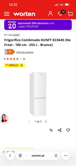 Frigorifico apenas com 2 anos
