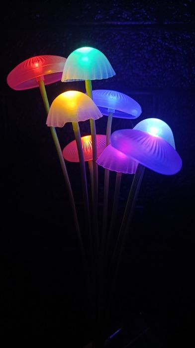 Садові світла у вигляді грибів
