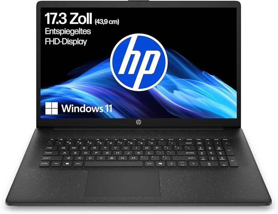 Laptop HP 17 17,3″ / Ryzen 5 7520U / 8GB / 512GB SSD / Win 11. czarny
