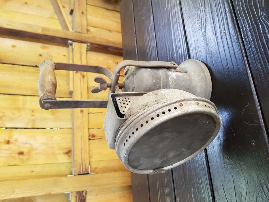 UNIKAT Kolejowa lampa karbidowa Seippel