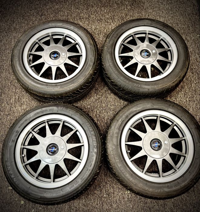 Komplet kół: oryginalne felgi Bmw e30 HARTGE 4x100 plus opony.