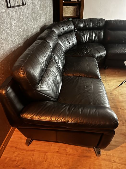 Sofa narożna skórzana Angielska